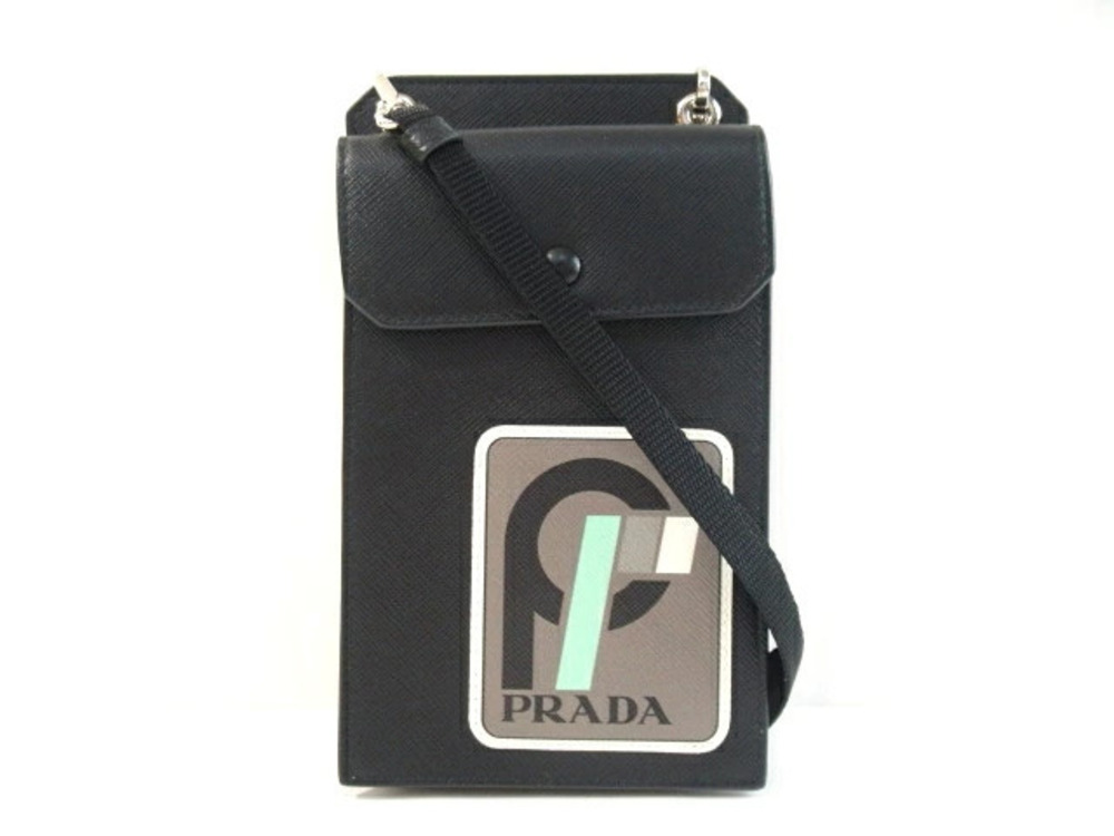 Prada Bag Shoulder Smartphone Case Saffiano Black